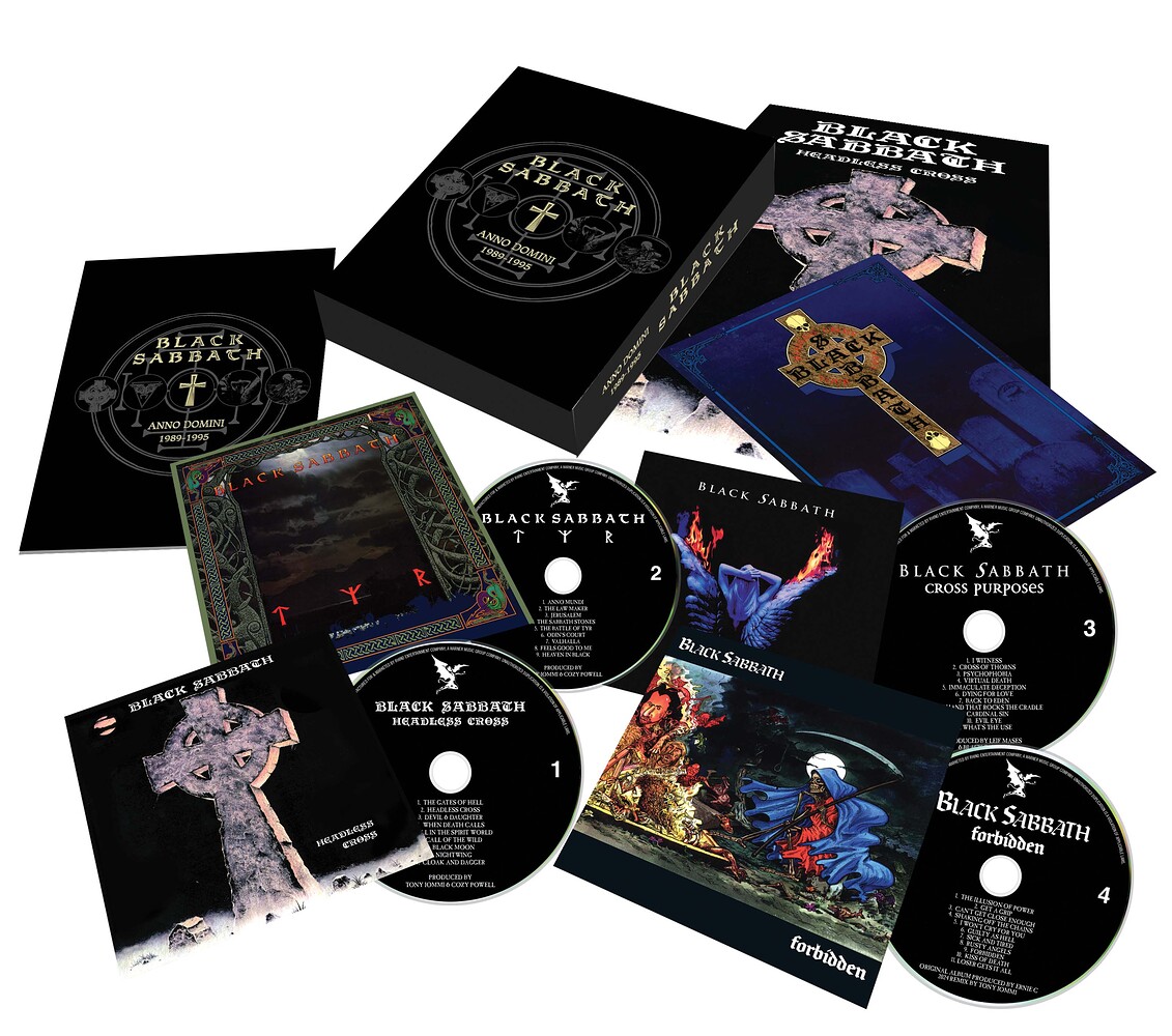 Black Sabbath - 4-CD box + signerat A4-foto